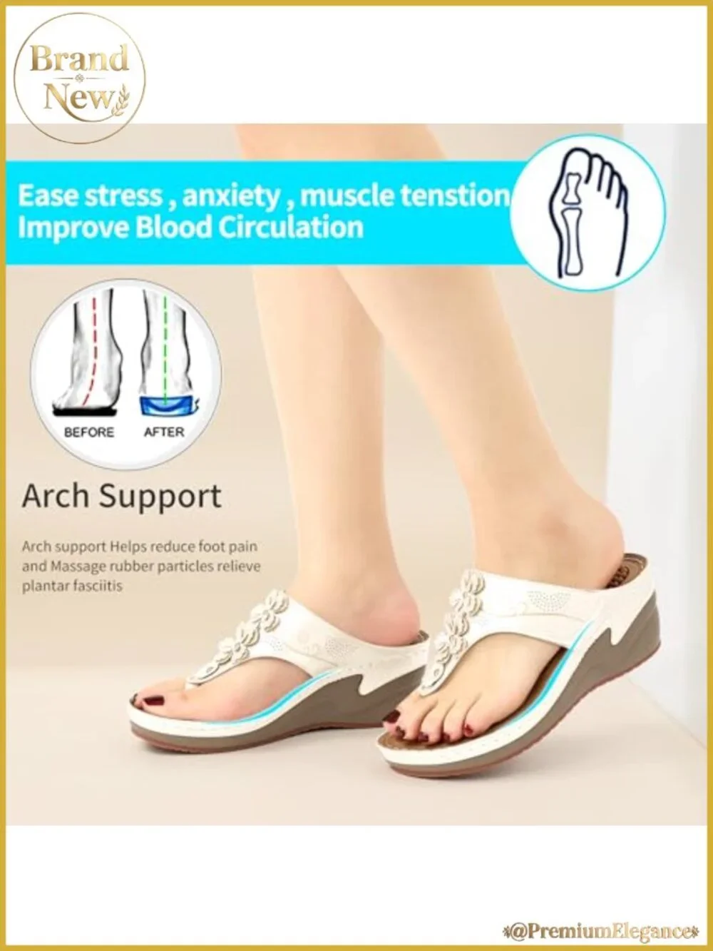 Floral Wedge Platform Sandals Cushioned Thong Slides Dressy